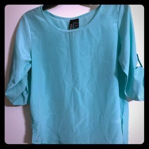 Teal blouse
